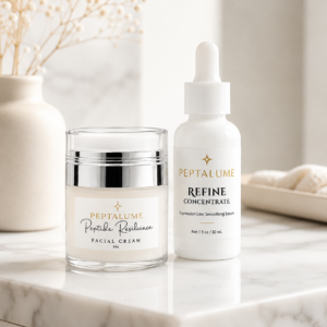 Peptalume Refine Concentrate and Peptide Resilience Facial Cream duo set