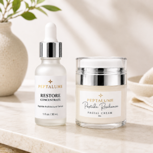 Peptalume Restore Concentrate and Peptide Resilience Facial Cream set